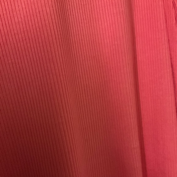 🆕XS BUBBLE GUM PINK SOFT LOUNGE LONG SLEEVE SQUARE NECK RIBBED SKIMS STYLE MAXI - Picture 10 of 15